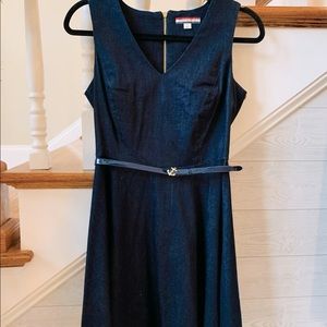 Tommy Hilfiger A line Denim Belted Dress
